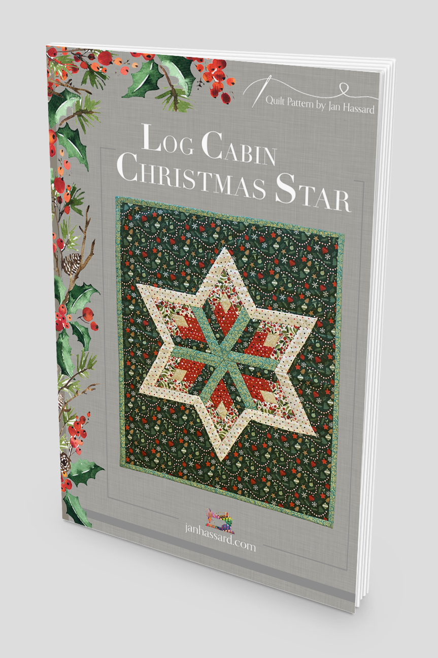 Log Cabin Christmas Star Quilt Pattern (UK)