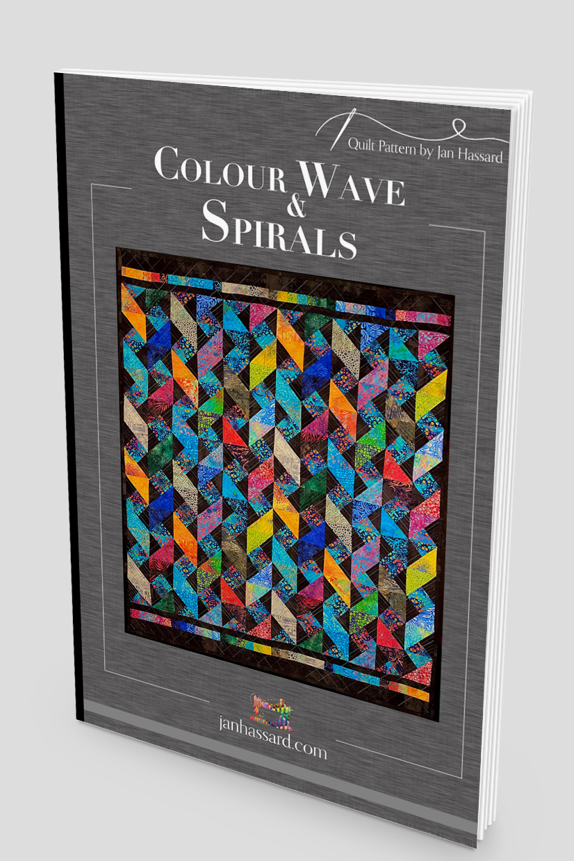 Colour Wave & Spirals Quilt Pattern (UK)