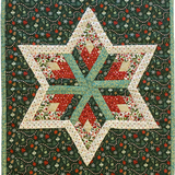 Log Cabin Christmas Star Quilt Pattern (UK)