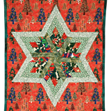Log Cabin Christmas Star Quilt Pattern (UK)